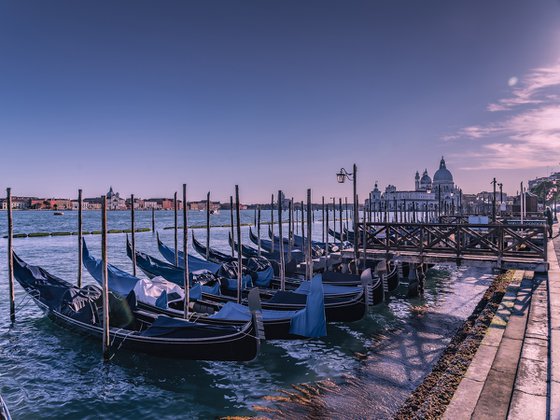 SUNSET ON GONDOLE