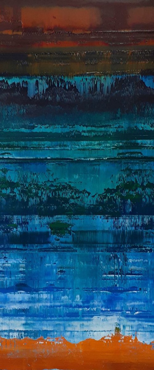 Abstract Seascape 2 by Scott Maxwell Art