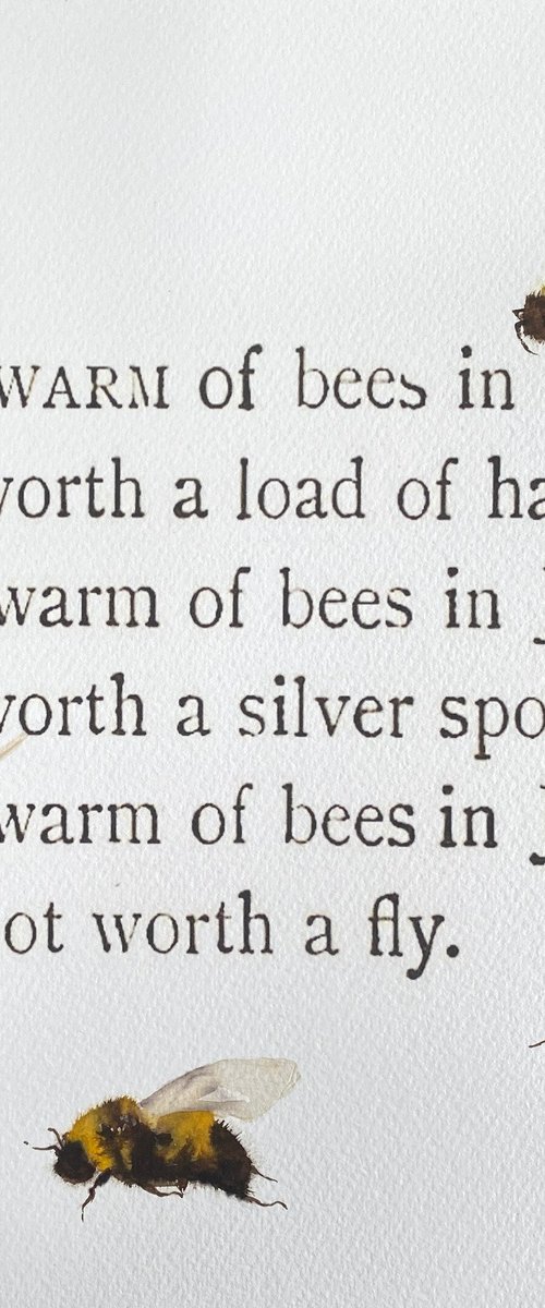A swarm of Bees in May by Teresa Tanner