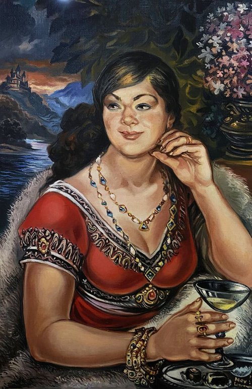 Portrait of a woman by Oleg and Alexander Litvinov