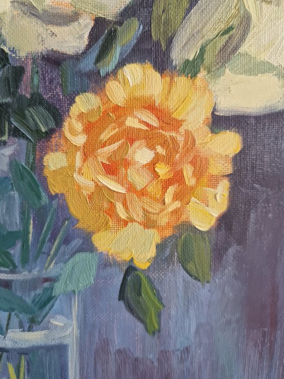 Still life with flowers "Roses"
