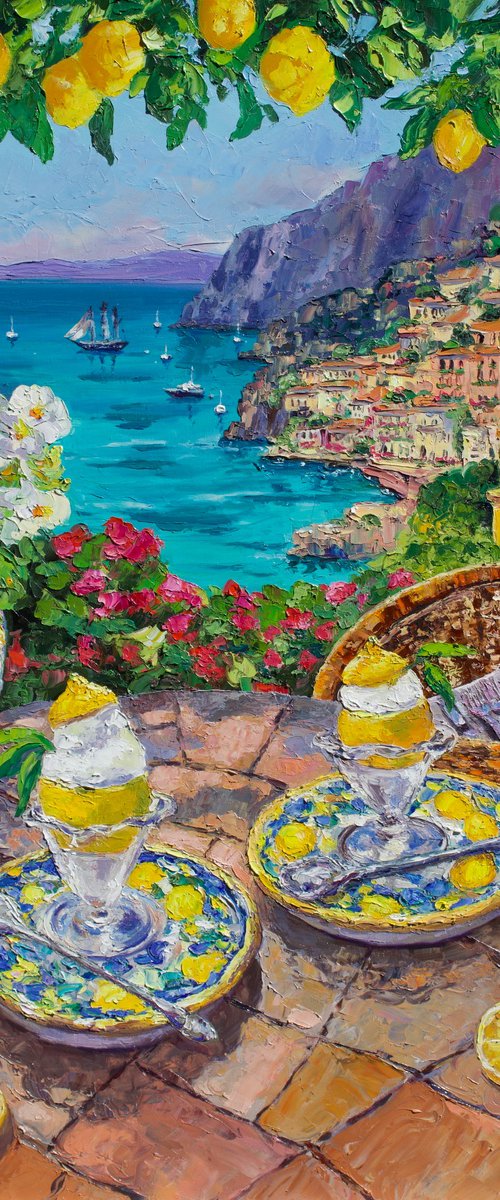 Positano Summer View by Kristen Olson Stone
