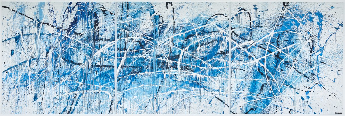 Swirls Blue 1 by Simon Findlay