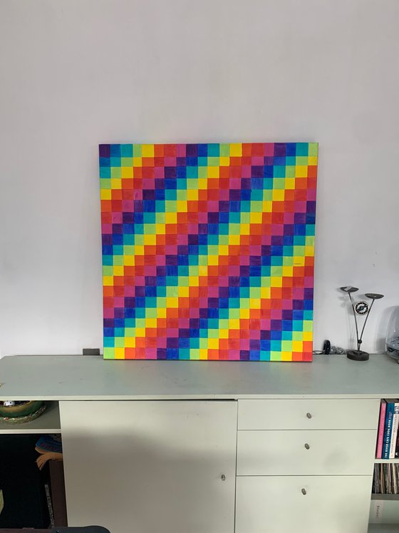Spectrum 400 - large abstract canvas