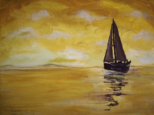 Yellow Boat by Steph Morgan