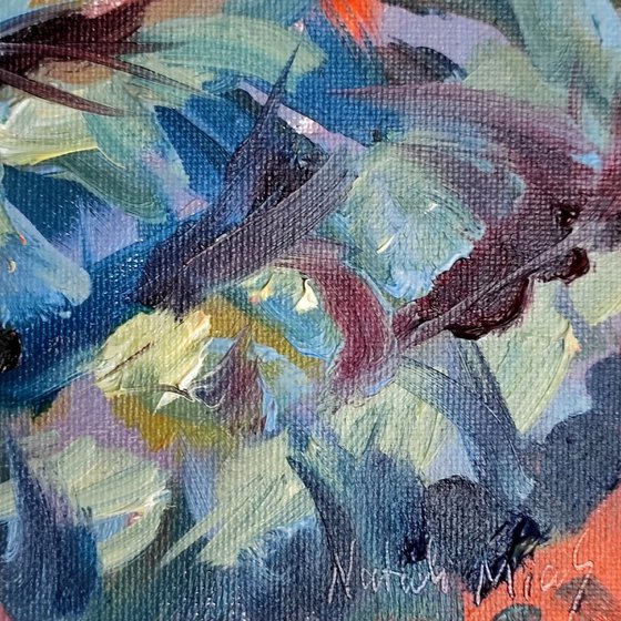 Cat is sleeping Original Oil Painting