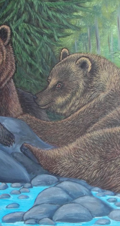 Grizzly Bears by Sofya Mikeworth