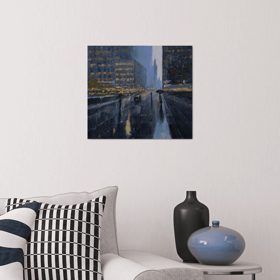 The Rainy Day In New York - New York painting