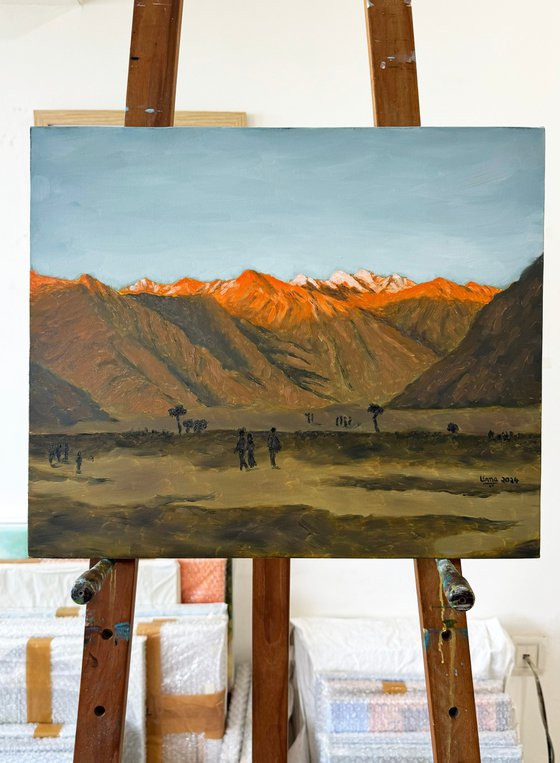 Sunset in Nubra Valley