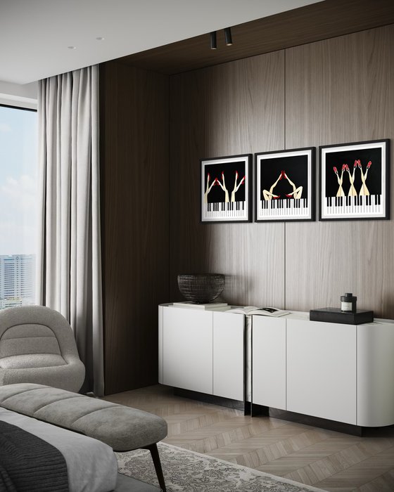 Triptych “Divas de Jazz” (Giclée prints)