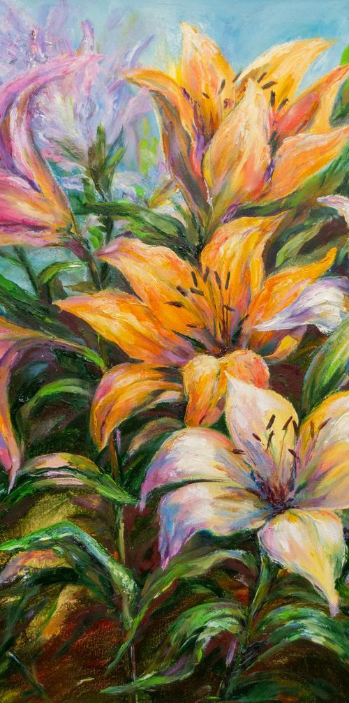 Beautiful Lilies by Galyna Shevchencko