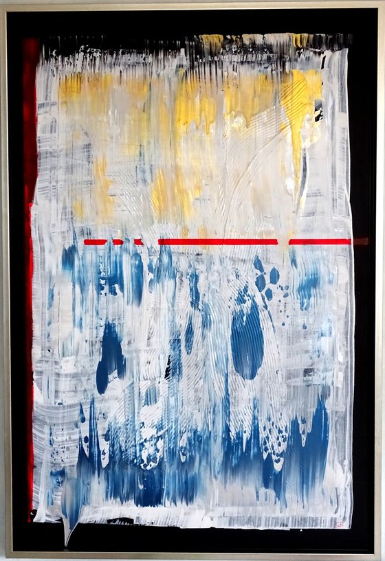 Blue connection diptych