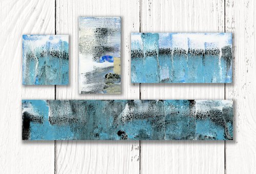 A Creative Soul Collection 4 - 4 Small Abstract Paintings by Kathy Morton Stanion by Kathy Morton Stanion