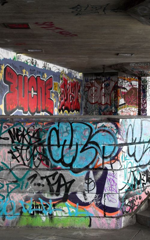 South Bank Graffiti 02, London by Paula Smith