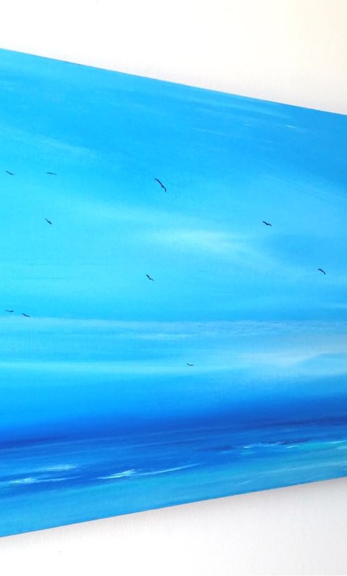 Blue Peace (Large Panoramic) by Mel Graham