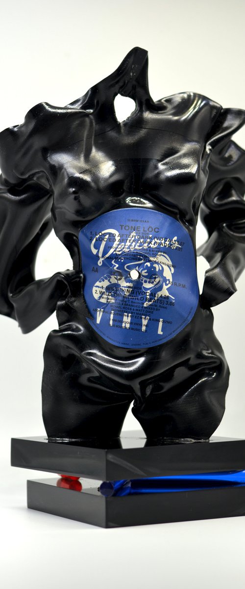 Vinyl Music Record Sculpture - "Delicious Vinyl" by Seona Mason