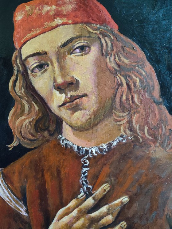 "Young Man." Based on Botticelli