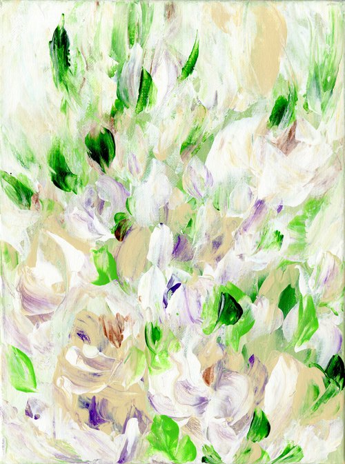 Tranquility Blooms 33 - Floral Painting by Kathy Morton Stanion by Kathy Morton Stanion