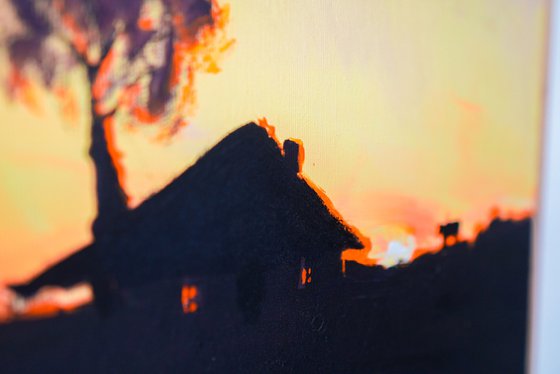 Warm Twilight Silhouette