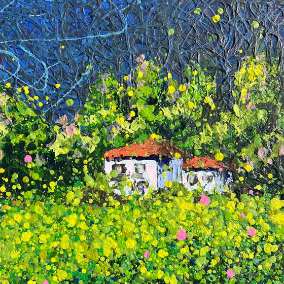 Lavender Dreams of Tuscany - triptych