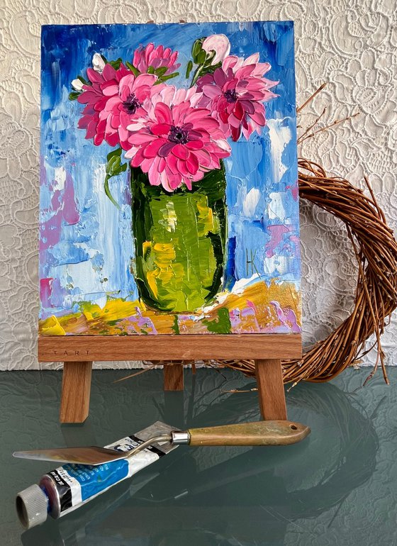 Dahlias Painting