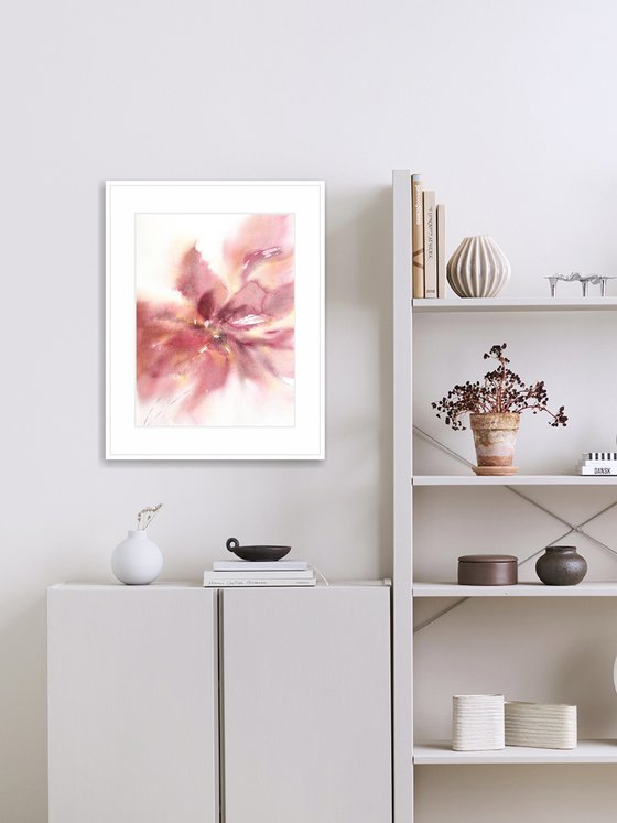 Pink abstract flower