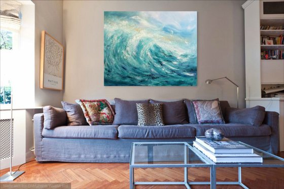 Surf's Up - XL, Wave Art, Seascape,