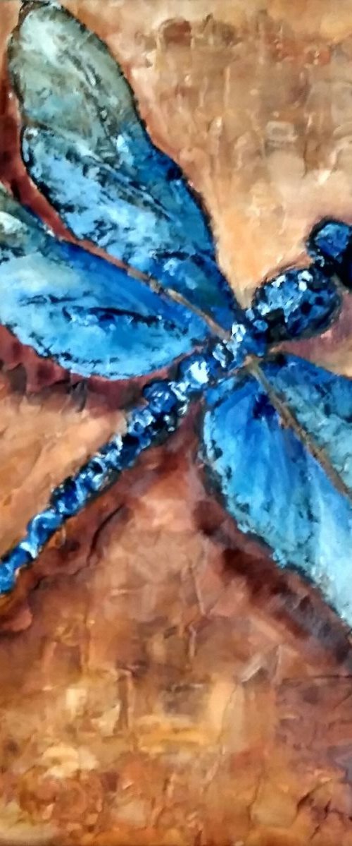 Dragonfly, 40x40 cm. by Yulia Berseneva