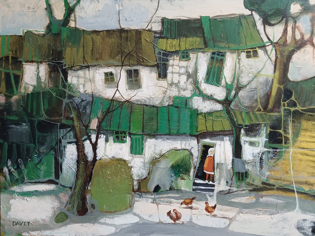 Quiet Country Morning By Davit Arstamyan, 31 X 24, Artwork For Sale On Artfinder