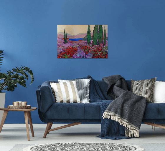 Roses, Lavender and the Ocean