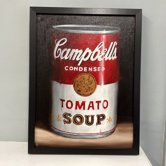 Soup can still life