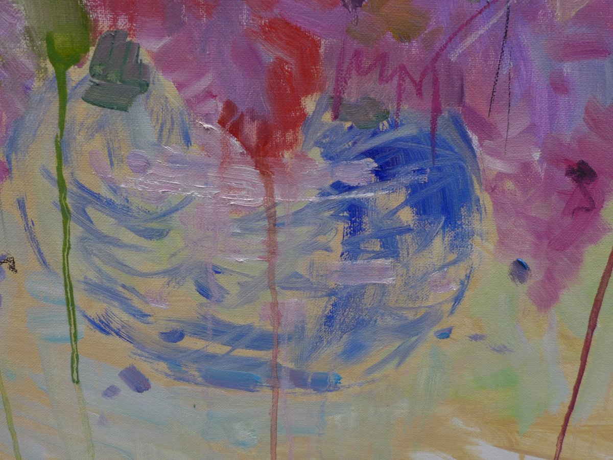 Impressionistic Still Life Oil Painting By Irina Smirnova-Seymour, 31 X 31, Bouquet Of Lilac, Original Artwork