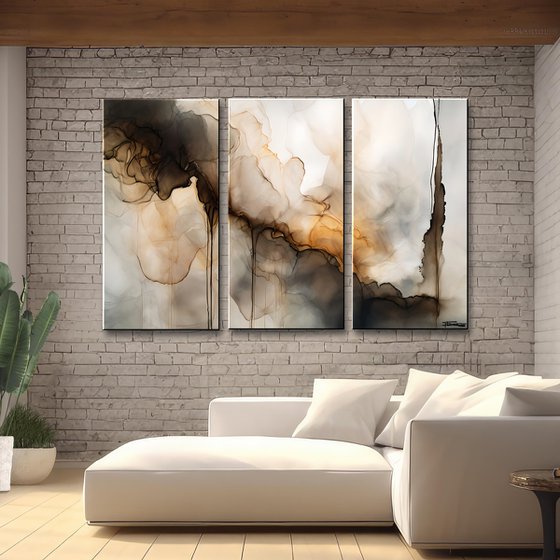 Amber Dances - Abstract Giclee