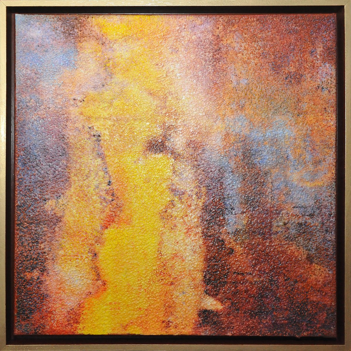 Abstract Painting By Karin Vermeer, 22 X 22", Puccinia, Original Artwork