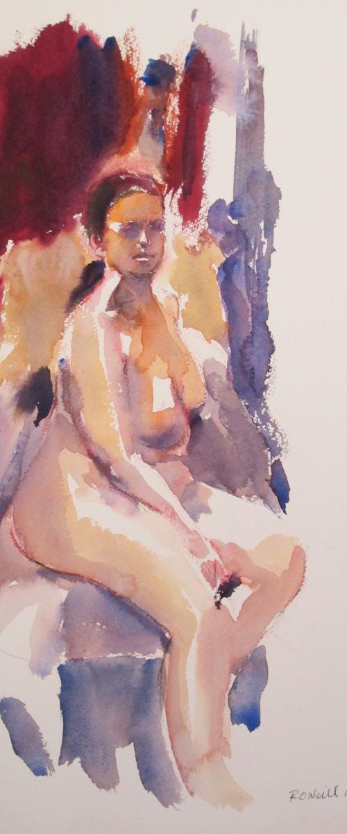 seated female nude by Rory O’Neill