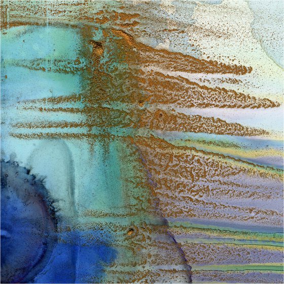A Mystic Encounter 32 - Zen Abstract Painting by Kathy Morton Stanion