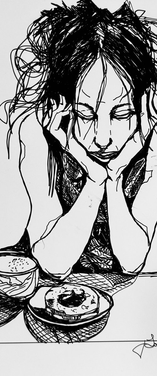 Pondering by Lola Jovan
