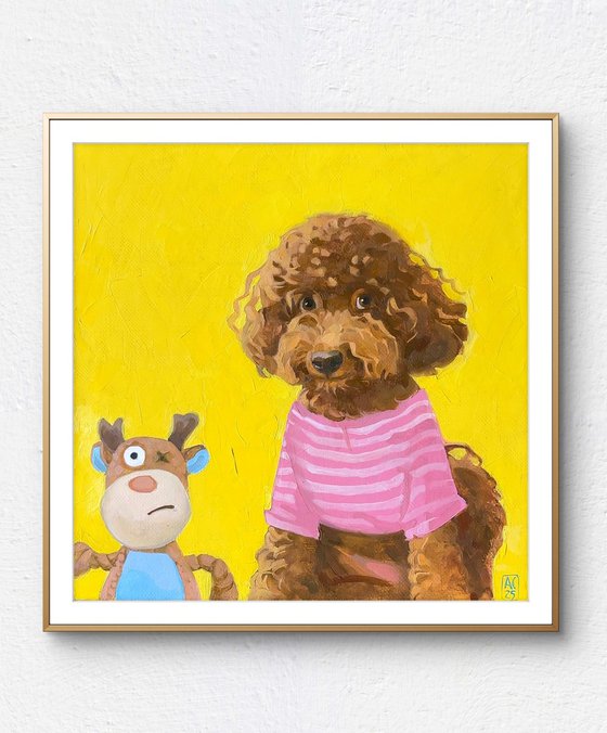 Portrait of a poodle
