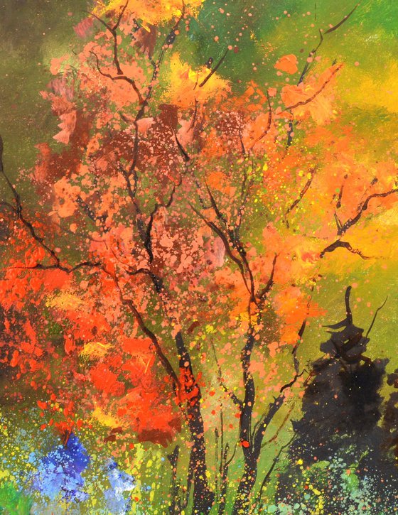 Orange trees in Autumn