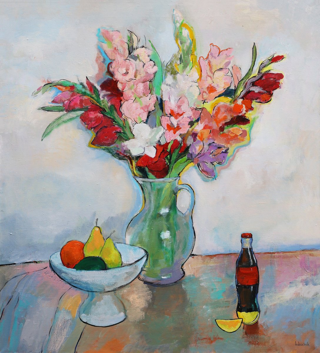  Gladioluses By Artem Andreichuk, 39 X 43, Artwork For Sale On Artfinder