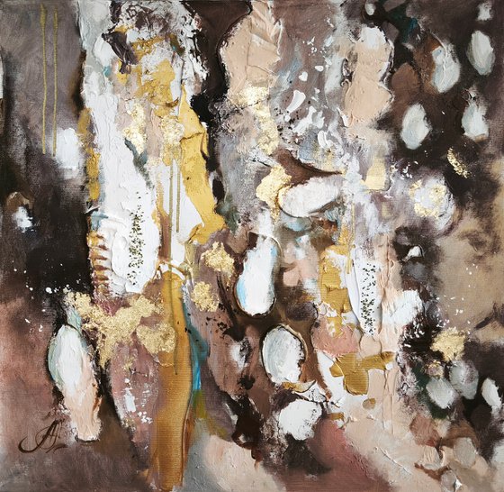 Abstract textured painting