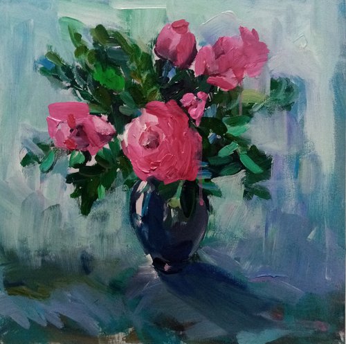 Roses from the garden by Oxana Raduga