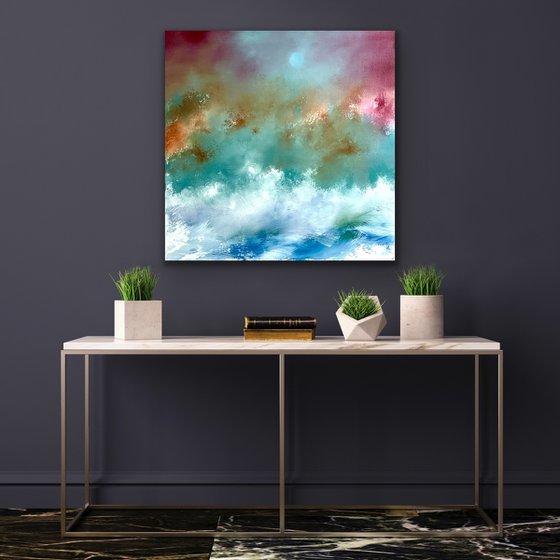 Weather Storm - Abstract - 61cm x 61cm