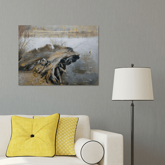 Appeasement on the river. Fishing