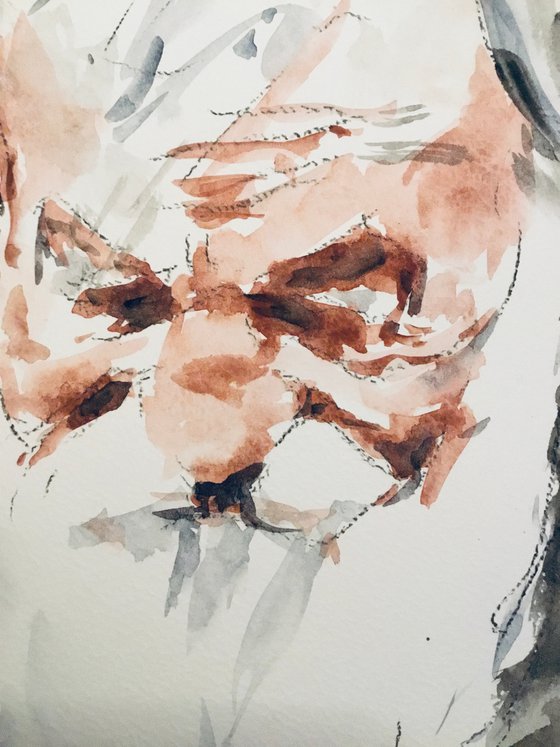 Watercolor Portrait Study 2021 #1