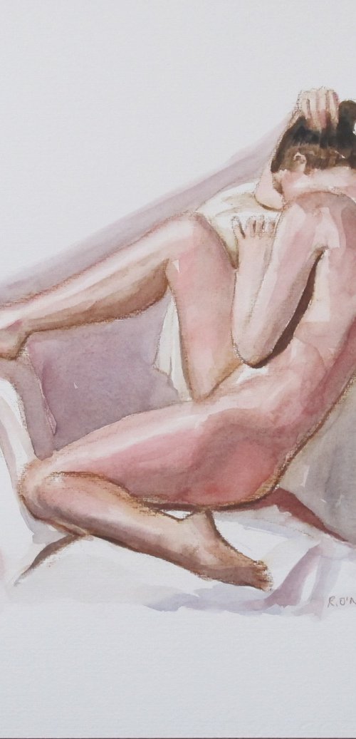 Seated female nude by Rory O’Neill