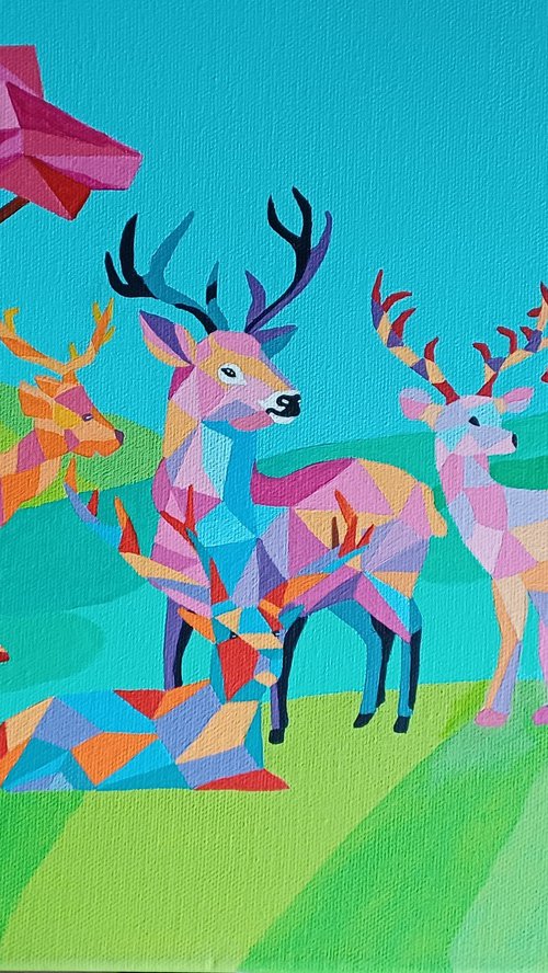 Stags by Corinne Hamer