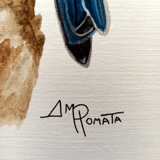 Watercolor Eastern Bluebird