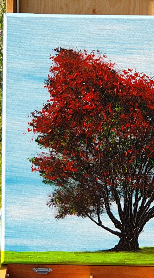 Red Tree by Daniel Urbaník