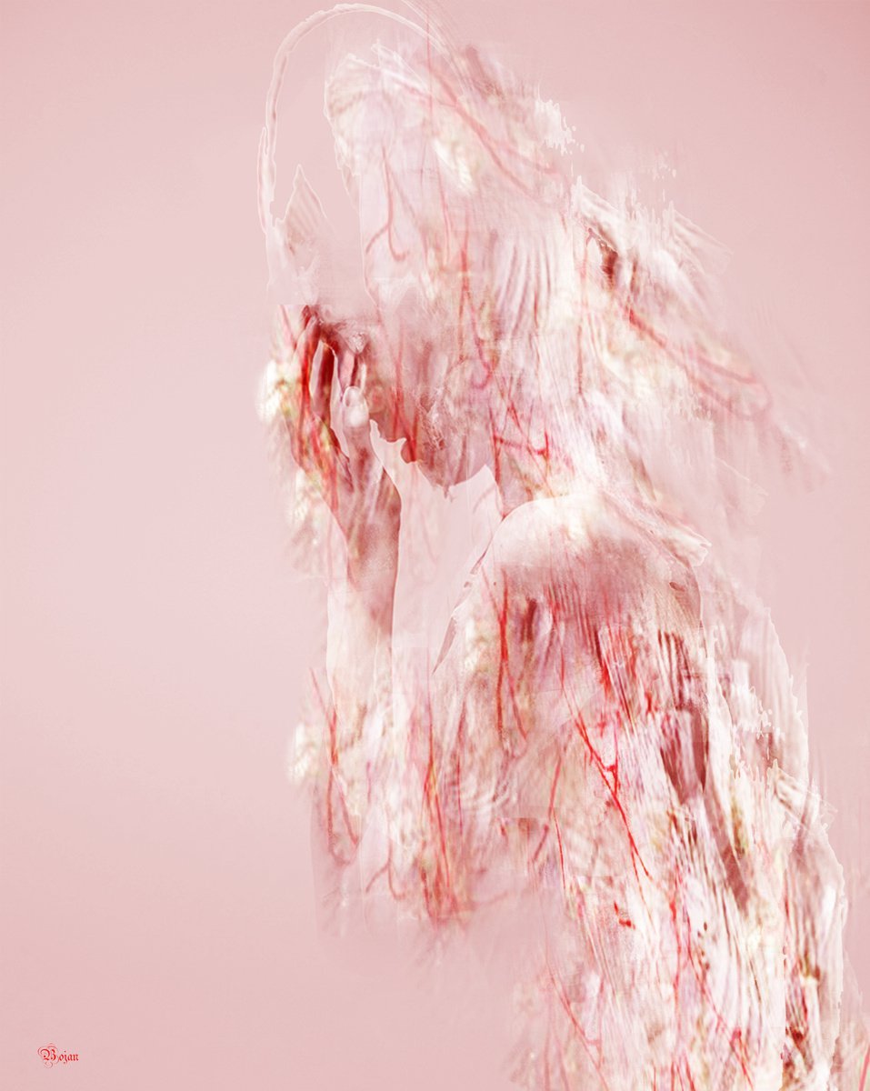 Illustrative Portrait Photograph By Bojan Jevtic, 34 X 43, Engaging The Senses, Original Artwork